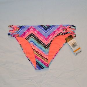 Blue Multi Under The Sun Printed Bikini Bottom